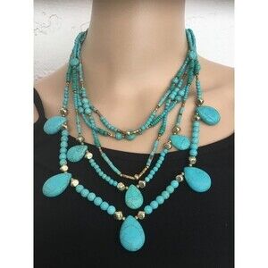 Vintage Nakamol Turquoise Necklace